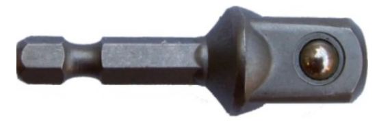Tork Craft Socket Adapter 1/2m SQ X 50mm Hex shank