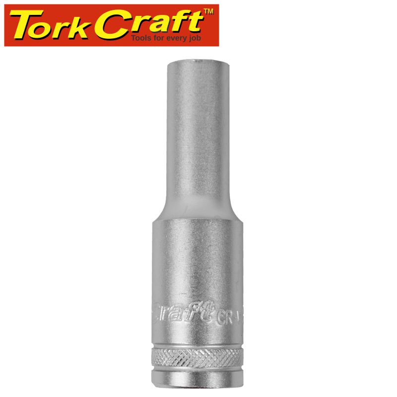 Tork Craft 1/2" Deep Socket 08mm, CRV, 12 Point