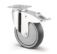 [NC-125-PJP-BP-WB] Normal Castor, Swivel, 125mm, BP with brake