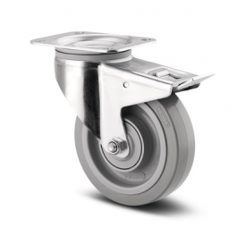 [IC-100-UFP-BP-WB] Industrial Castor, Swivel, BP with brake, 100