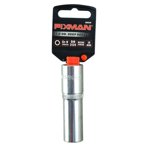 [H0606M] Fixman 1/2" Drive Deep Socket, 13mm, 6 point